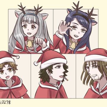 クリスマスのジェシカサンドラロディクリスマイク