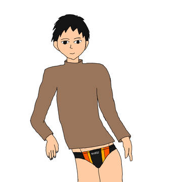 競泳男子の私服