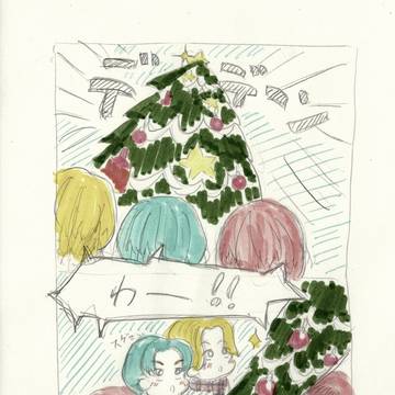 「ツリー見てくしゃみする人初めて見た・・」