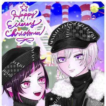 メリークリスマス!🎄 クリスマスタウン! 親子🦇⚔️