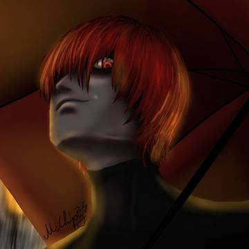 Red-eyed glare