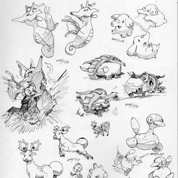 ポケモン　模写れるかな？2025