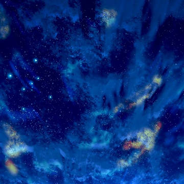 夜明けの夜空