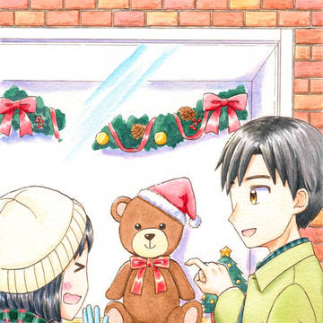似てる？（クリスマスイラスト）