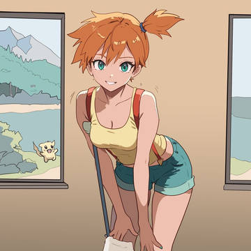 Misty the clumsy Pokemon Trainer