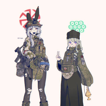 Zayka & military chaplain‐chan