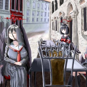 カフェで待ち合わせ…