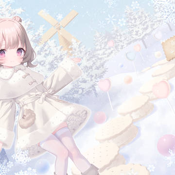 【C107新刊表紙①】白銀のお菓子の国のこのかちゃん