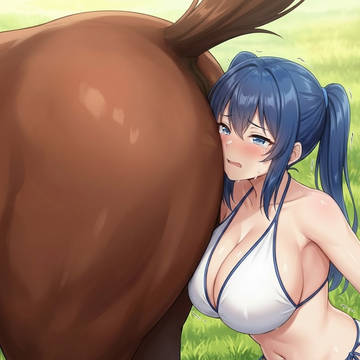 女の子達 馬のアナル舐め&放屁浴び