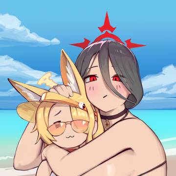 水着セイアと水着ハスミ 농과 빵의 조화