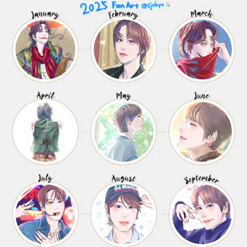 描いた本人が選ぶ12枚2025