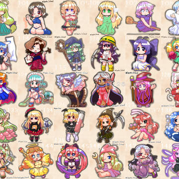 ゲームに出てくるザコ敵の女の子百人描く(2巡目) まとめ