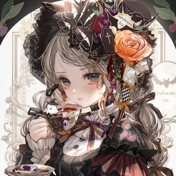 漆黒と薔薇の幻想録|Gothic Illustration