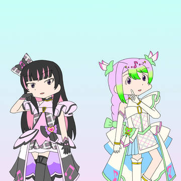 友人のオリキャラのキュアズキューンキッスコスプレ