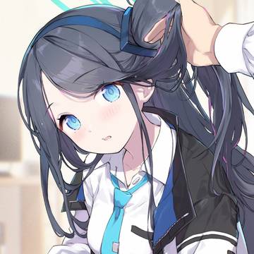 前髪を