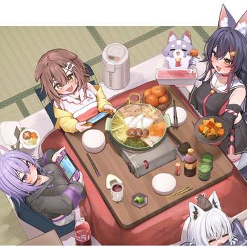 皆で鍋パーティ