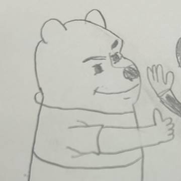 凛々しいプーさん