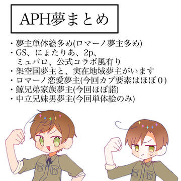 APH夢まとめ‼️（ほぼ夢主まとめ‼️）