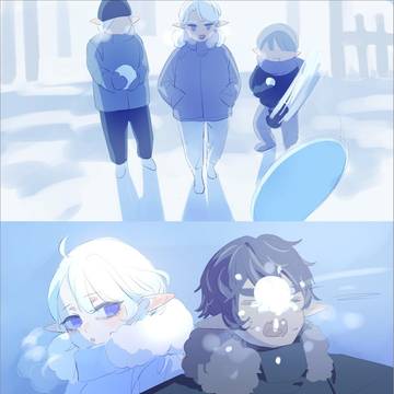 ❄️🐶