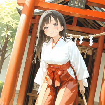 美少女巫女