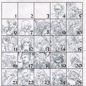2025年デイリー落描きまとめ。