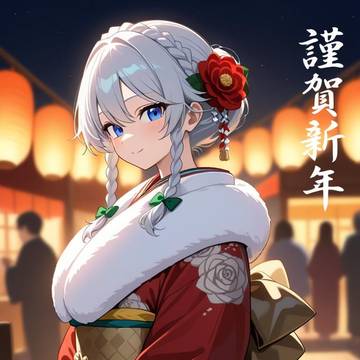 新年あけましておめでとうございます咲夜さんでね