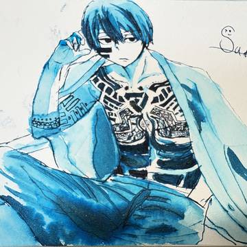 無陀野無人一発書き(模写)(初)