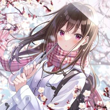 雪上桜