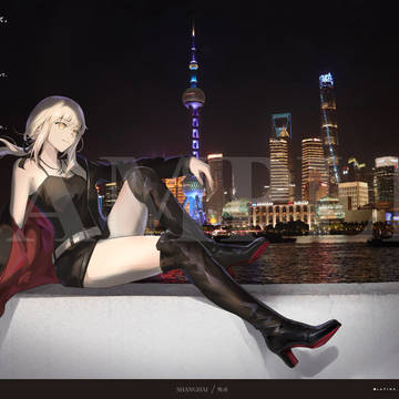 十周年报纸(Saber Alter in Shanghai)