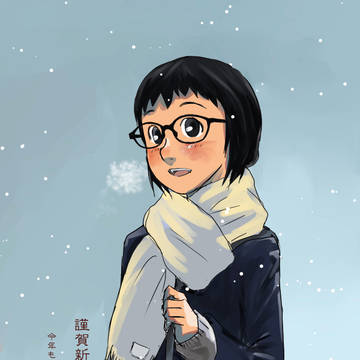 雪降る帰り道で君と