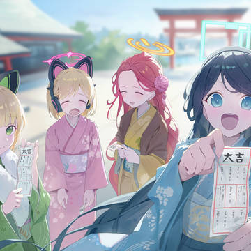 ゲーム開発部で初詣