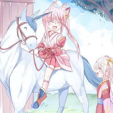リーゼちゃんとコンちゃんの初詣　´2026