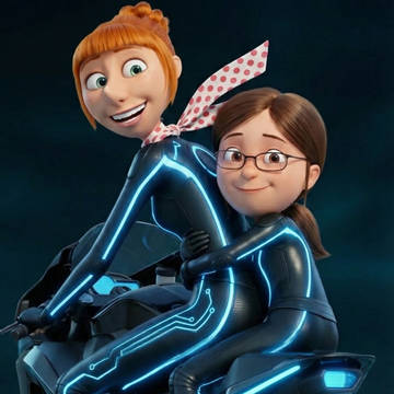 Lucy and Margo (Tron Style)
