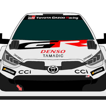 TGR-WRT   GR YARIS Rally1 白銀カラー