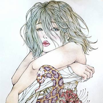 脱いだらすごい子　色塗り後