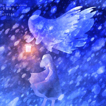 吹雪の中照らそう