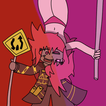 Two poles and bodies