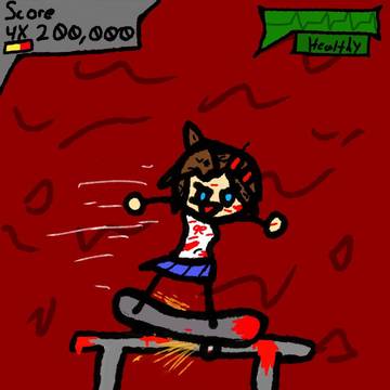 Sakuri Kunikai with a skateboard