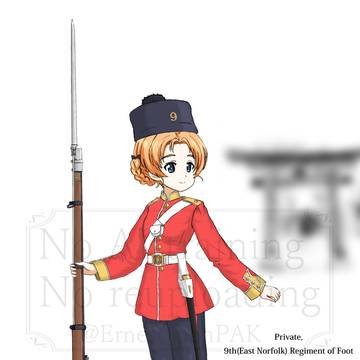 オレンジペコ＋イギリス軍・横浜駐留の第9連隊歩兵(慶応年間)