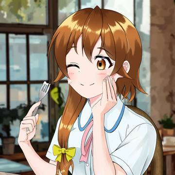 カフェで談笑中