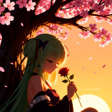 夕阳丛雨
