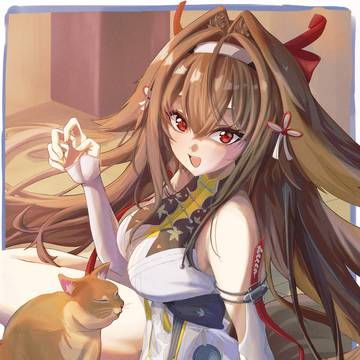 瞬光と茶トラ