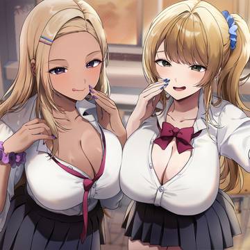 黒ギャル&白ギャルJK💁‍♀️