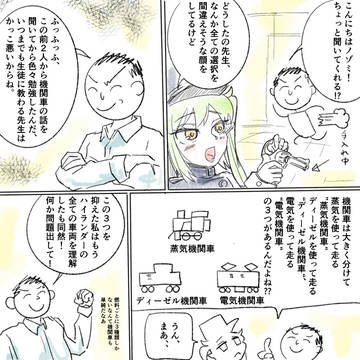 ノゾミが機関車のクイズを出して最後にデレる漫画