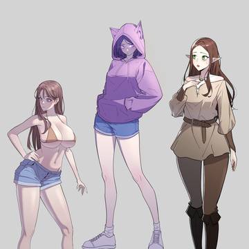 아무 여캐나 그리기