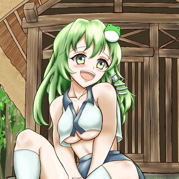 境内で出会った現人神の少女