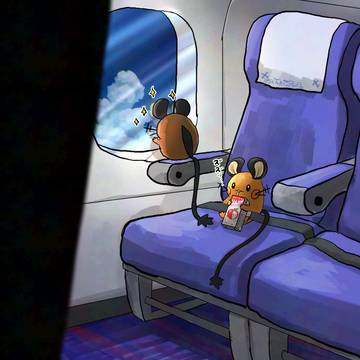 飛行機楽しいね>o’ω’o<