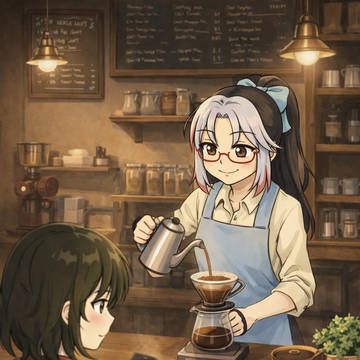 夜灯の恋人達(挿絵)