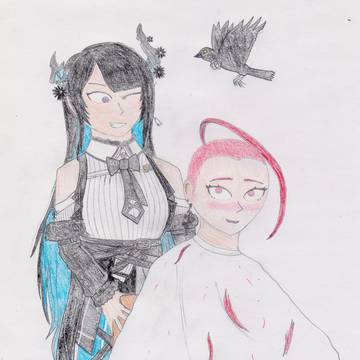 Nerissa gives Liz a haircut