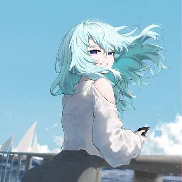 海で